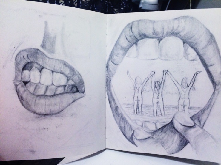 sketch mouth